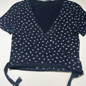 Brandy Melville Blue Crop Top